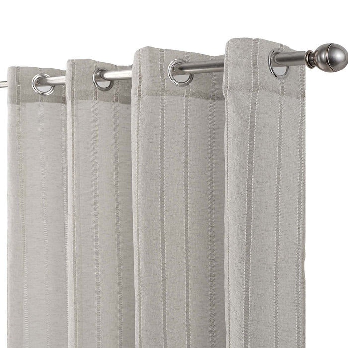 Cortinado Pronto a Pôr 140x260cm com Argolas - Cinzento Modelo 101