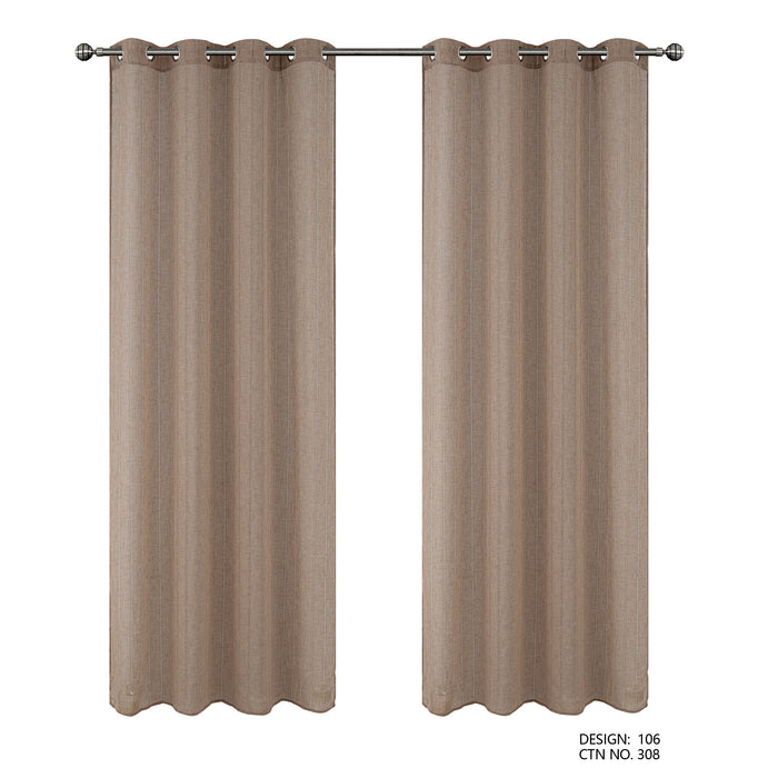 Cortinado Pronto a Pôr 140x260cm com Argolas - Branco Modelo 106