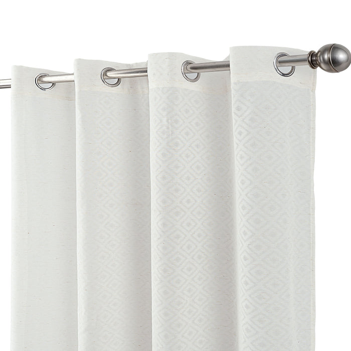 Cortinado Pronto a Pôr 140x260cm com Argolas - Branco Modelo 108