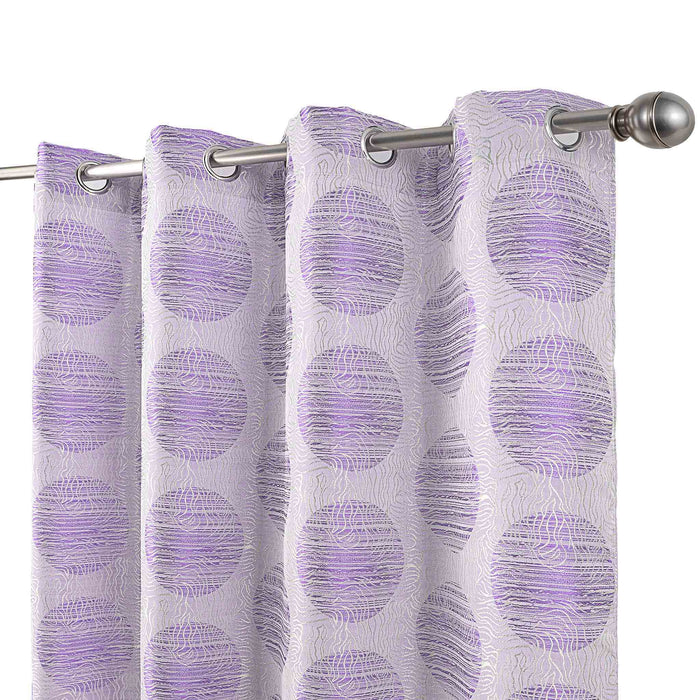 Cortinado Pronto a Pôr 140x260cm com Argolas - Roxo Modelo 111