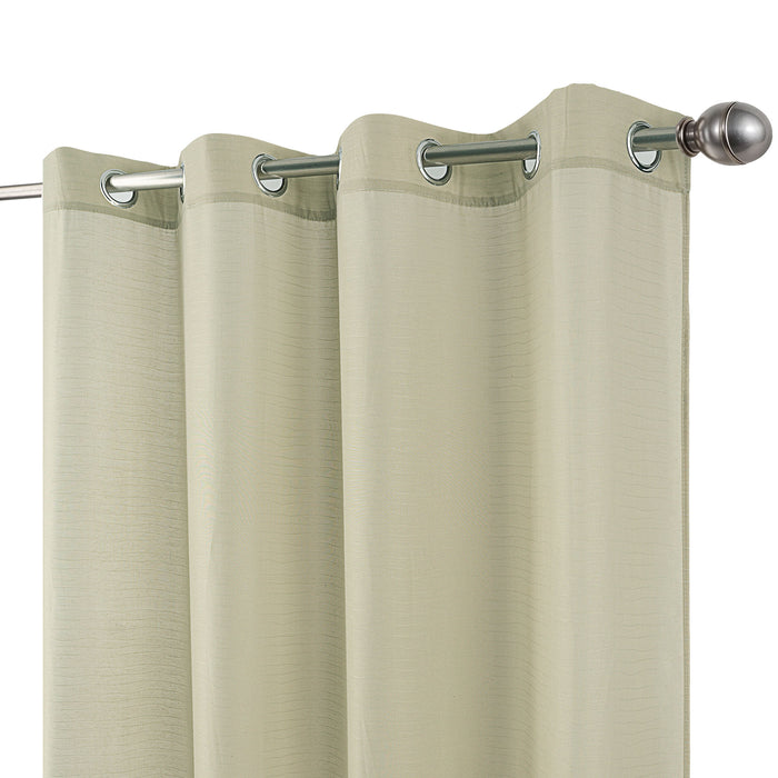 Cortinado Pronto a Pôr 140x260cm com Argolas - Bege Modelo 124