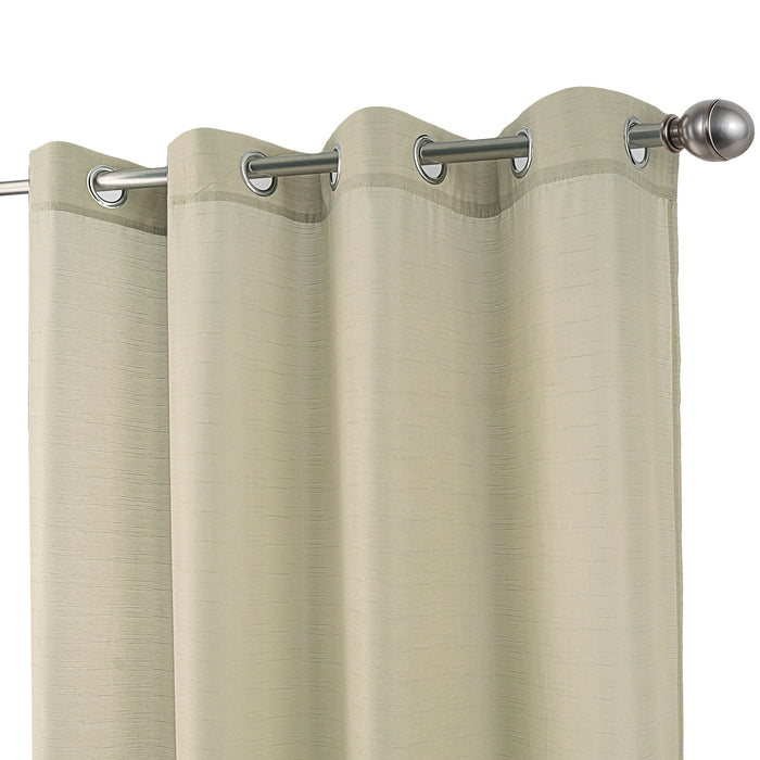 Cortinado Pronto a Pôr 140x260cm com Argolas - Bege Modelo 125