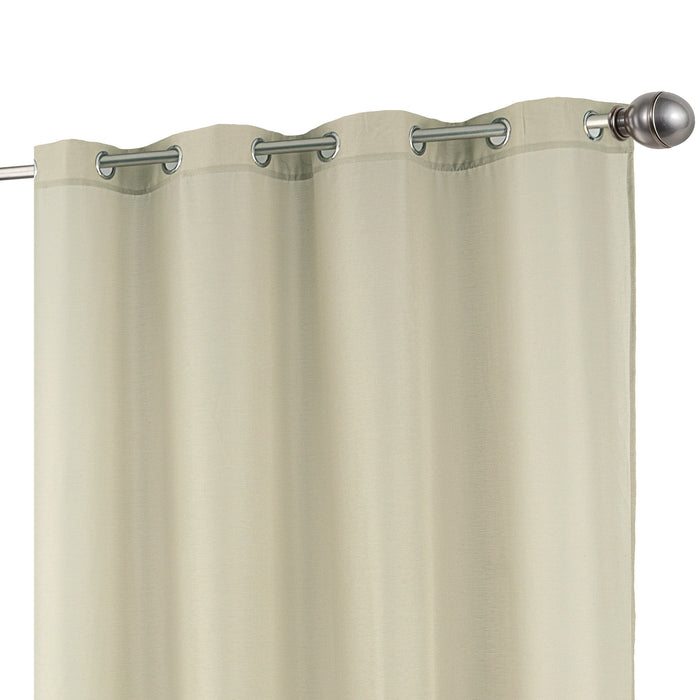Cortinado Pronto a Pôr 140x260cm com Argolas - Bege Modelo 126