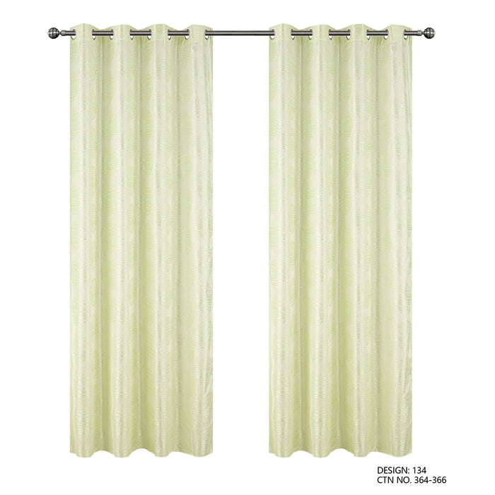 Cortinado Pronto a Pôr 140x260cm com Argolas - Verde Modelo 134
