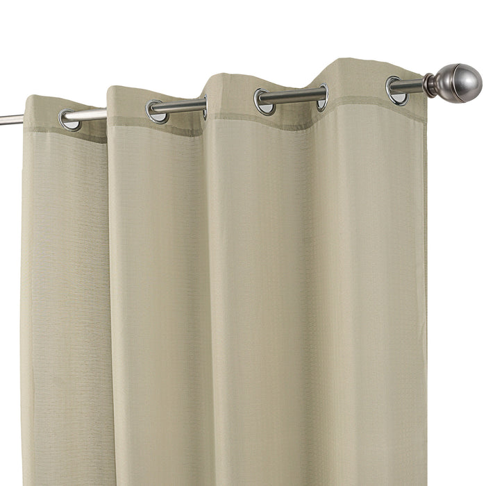 Cortinado Pronto a Pôr 140x260cm com Argolas - Bege Modelo 137