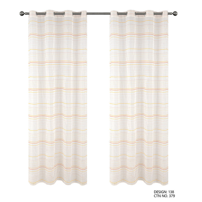 Cortinado Pronto a Pôr 140x260cm com Argolas - Branco Modelo 138