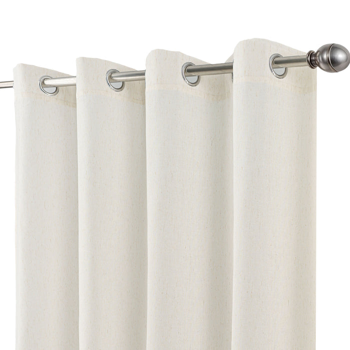Cortinado Pronto a Pôr 140x260cm com Argolas - Marfim Modelo 144
