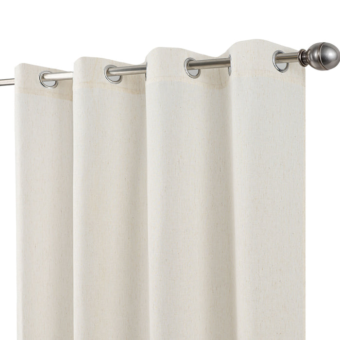Cortinado Pronto a Pôr 140x260cm com Argolas - Marfim Modelo 145