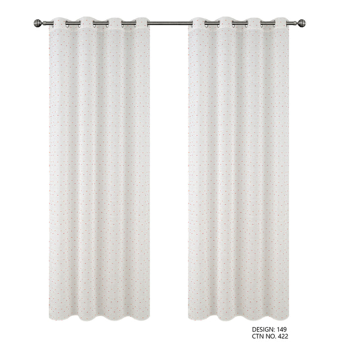 Cortinado Pronto a Pôr 140x260cm com Argolas - Branco Modelo 149
