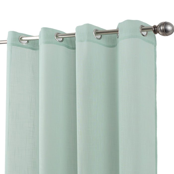 Cortinado Pronto a Pôr 140x260cm com Argolas - Verde Modelo 151
