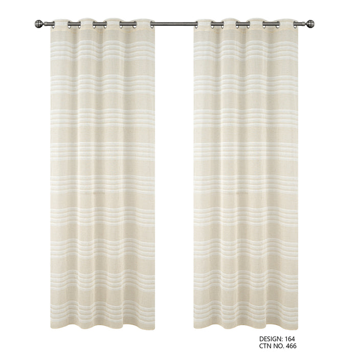 Cortinado Pronto a Pôr 140x260cm com Argolas - Branco Modelo 160