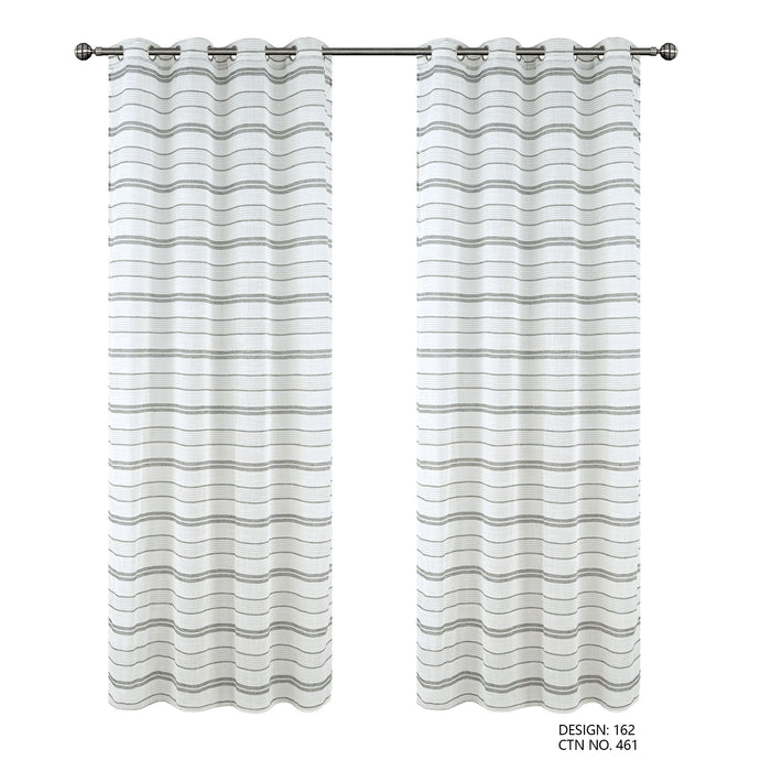 Cortinado Pronto a Pôr 140x260cm com Argolas - Branco Modelo 162