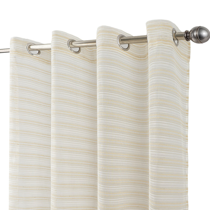 Cortinado Pronto a Pôr 140x260cm com Argolas - Creme Modelo 164