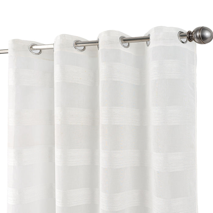 Cortinado Pronto a Pôr 140x260cm com Argolas - Branco Modelo 165