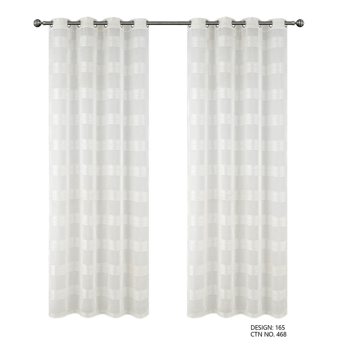Cortinado Pronto a Pôr 140x260cm com Argolas - Branco Modelo 165