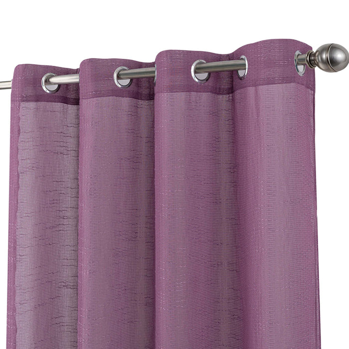 Cortinado Pronto a Pôr 140x260cm com Argolas - Roxo Modelo 171