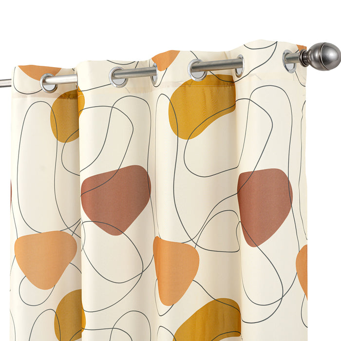 Cortinado Pronto a Pôr 140x260cm com Argolas - Creme Modelo 174