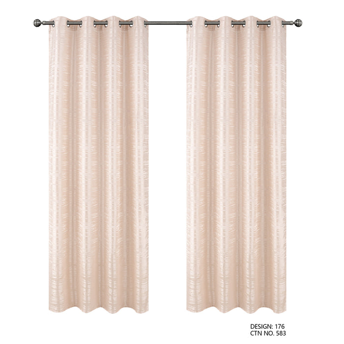 Cortinado Pronto a Pôr 140x260cm com Argolas - Borgonha Modelo 176