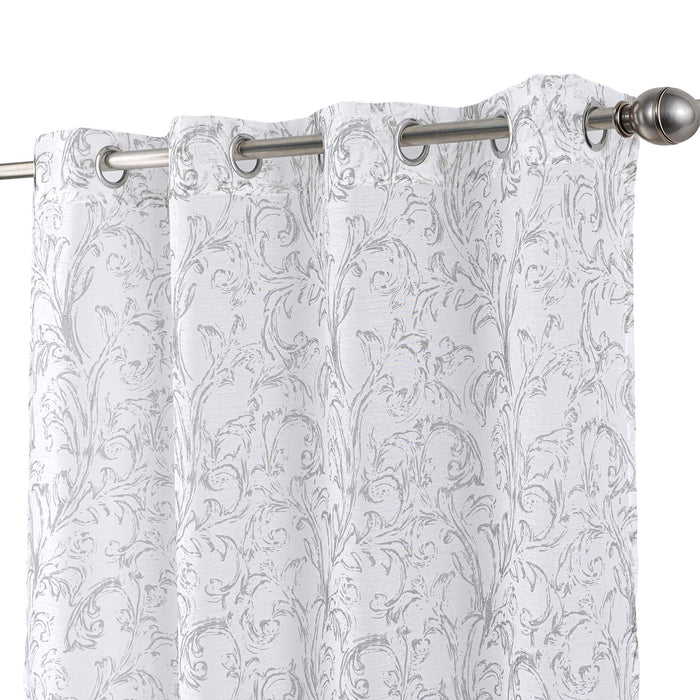 Cortinado Pronto a Pôr 140x260cm com Argolas - Verde Sálvia Modelo 179