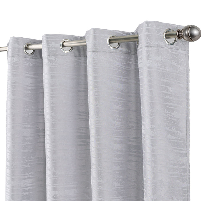 Cortinado Pronto a Pôr 140x260cm com Argolas - Cinzento Modelo 182