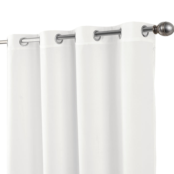 Cortinado Pronto a Pôr 140x260cm com Argolas - Branco Modelo 190