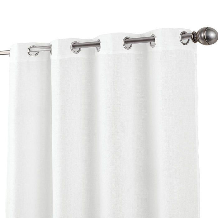 Cortinado Pronto a Pôr 140x260cm com Argolas - Branco Modelo 191