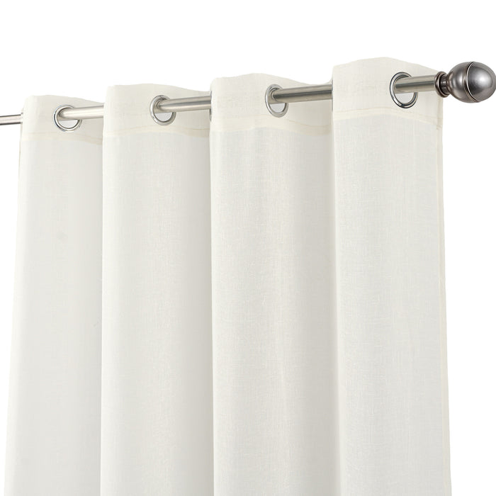 Cortinado Pronto a Pôr 140x260cm com Argolas - Creme Modelo 192