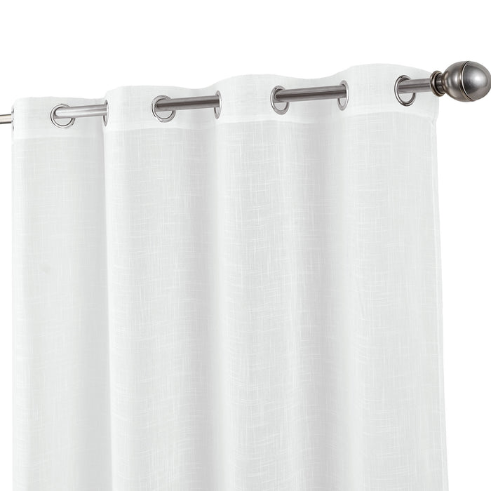 Cortinado Pronto a Pôr 140x260cm com Argolas - Branco Modelo 193