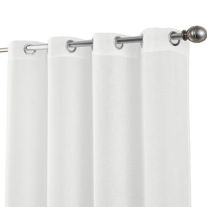 Cortinado Pronto a Pôr 140x260cm com Argolas - Branco Modelo 197