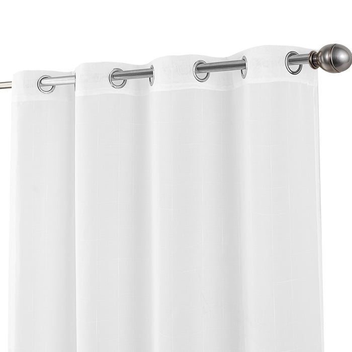 Cortinado Pronto a Pôr 140x260cm com Argolas - Branco Modelo 199