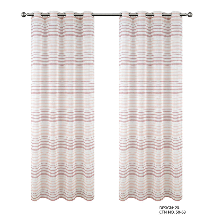 Cortinado Pronto a Pôr 140x260cm com Argolas - Branco Modelo 20