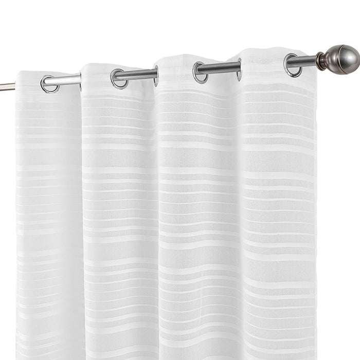 Cortinado Pronto a Pôr 140x260cm com Argolas - Branco Modelo 30