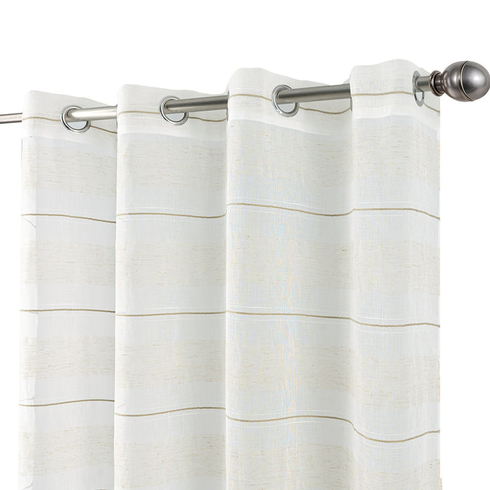 Cortinado Pronto a Pôr 140x260cm com Argolas - Branco Modelo 35