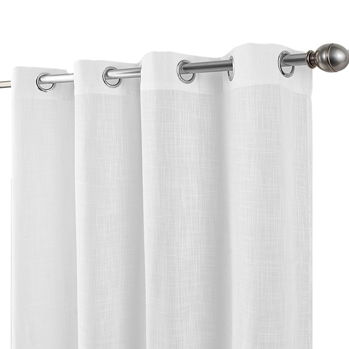 Cortinado Pronto a Pôr 140x260cm com Argolas - Branco Modelo 36