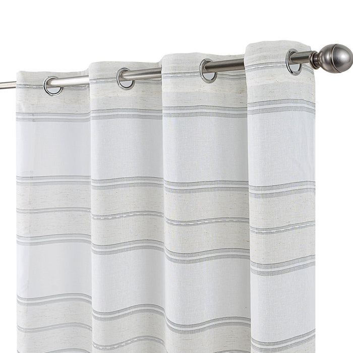Cortinado Pronto a Pôr 140x260cm com Argolas - Branco Modelo 37