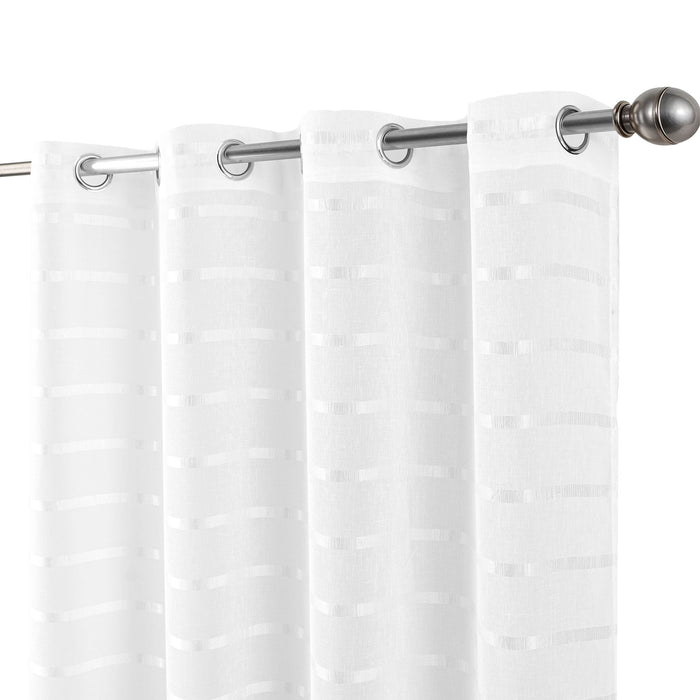 Cortinado Pronto a Pôr 140x260cm com Argolas - Branco Modelo 40