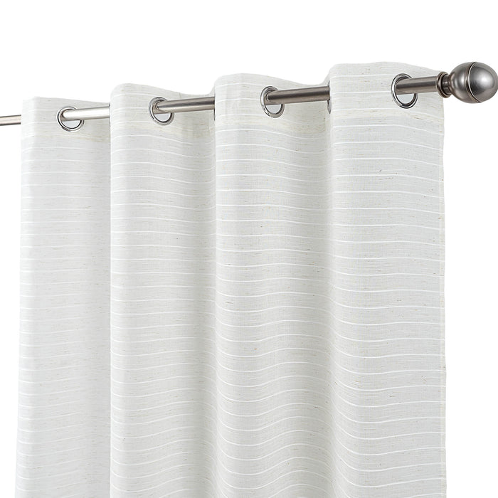 Cortinado Pronto a Pôr 140x260cm com Argolas - Branco Modelo 42