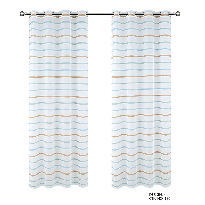 Cortinado Pronto a Pôr 140x260cm com Argolas - Branco Modelo 44
