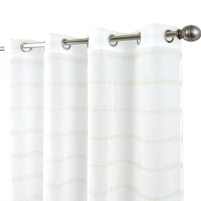 Cortinado Pronto a Pôr 140x260cm com Argolas - Branco Modelo 50
