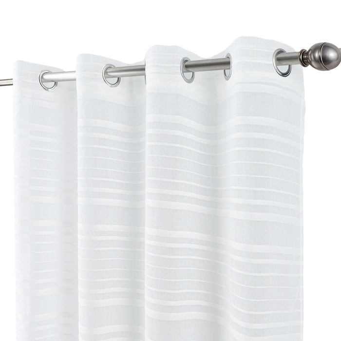 Cortinado Pronto a Pôr 140x260cm com Argolas - Branco Modelo 51