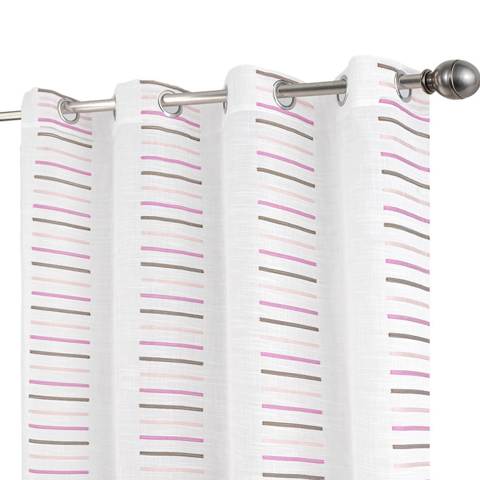 Cortinado Pronto a Pôr 140x260cm com Argolas - Branco Modelo 55