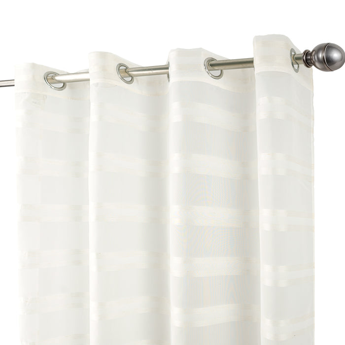 Cortinado Pronto a Pôr 140x260cm com Argolas - Branco Modelo 56