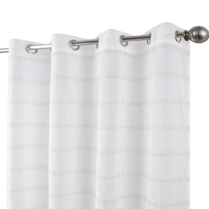 Cortinado Pronto a Pôr 140x260cm com Argolas - Branco Modelo 63
