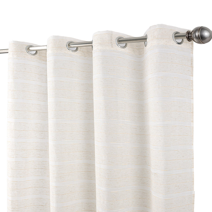 Cortinado Pronto a Pôr 140x260cm com Argolas - Creme Modelo 67