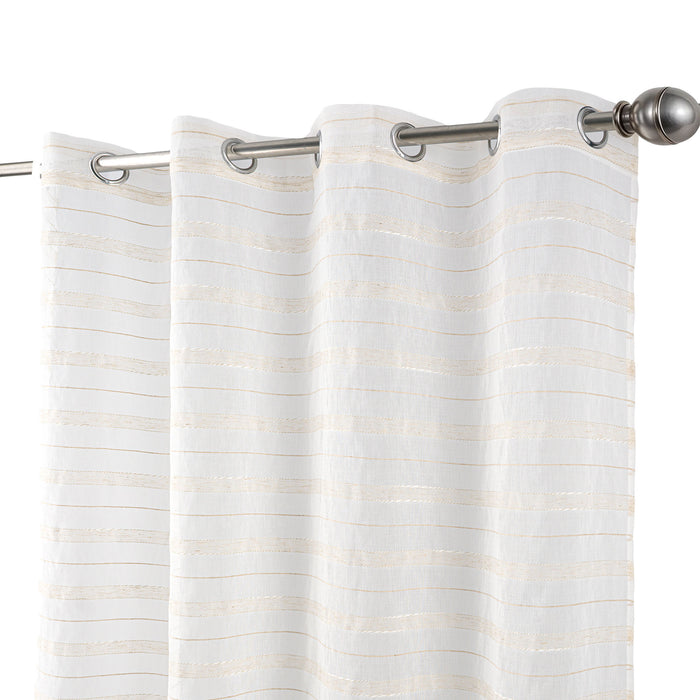 Cortinado Pronto a Pôr 140x260cm com Argolas - Branco Modelo 68