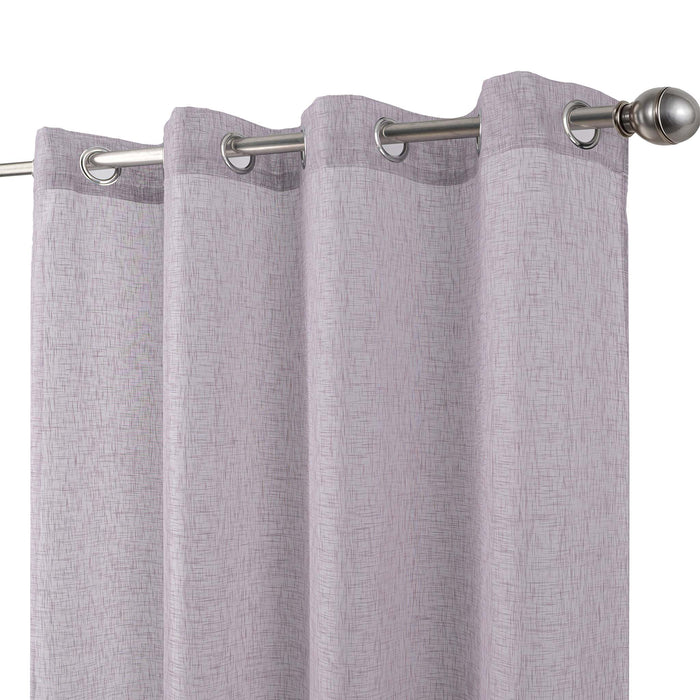 Cortinado Pronto a Pôr 140x260cm com Argolas - Roxo  Modelo 71