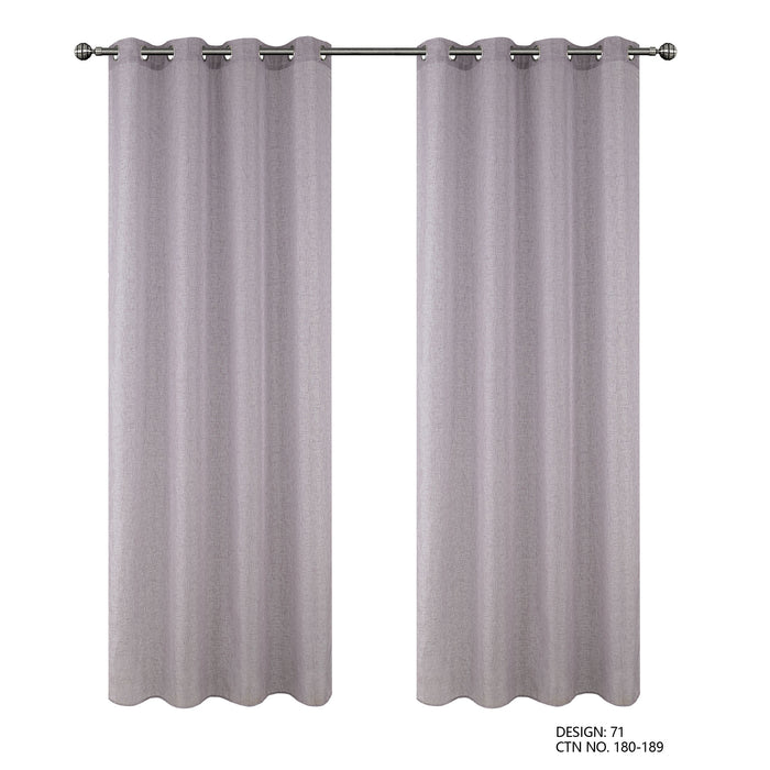 Cortinado Pronto a Pôr 140x260cm com Argolas - Roxo  Modelo 71