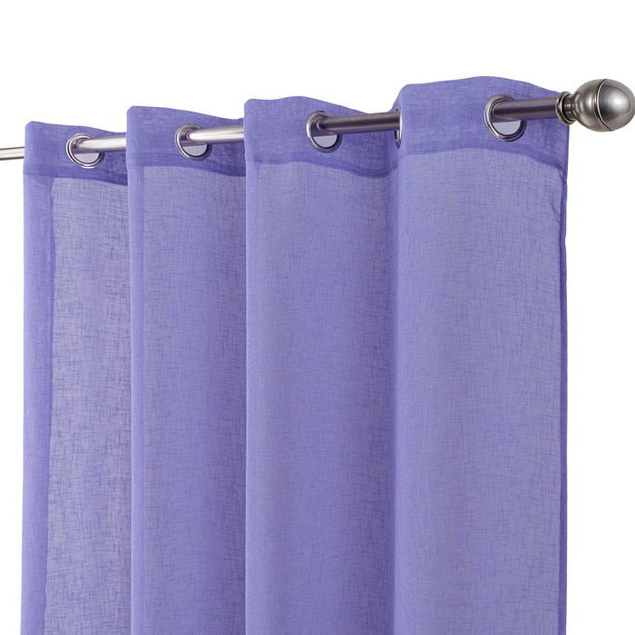 Cortinado Pronto a Pôr 140x260cm com Argolas - lilás Modelo 8