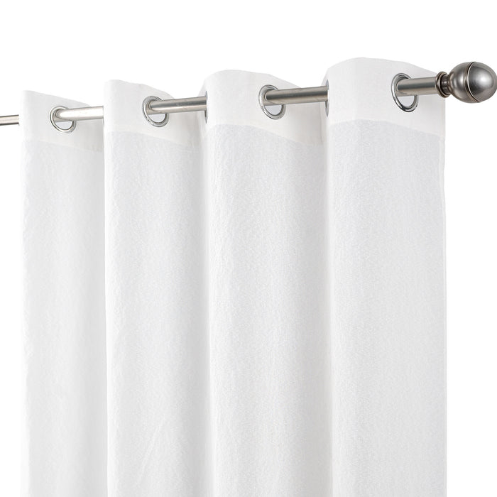 Cortinado Pronto a Pôr 140x260cm com Argolas - Branco Modelo 81