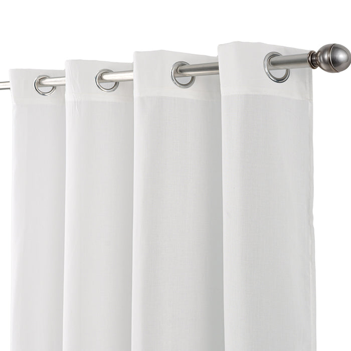 Cortinado Pronto a Pôr 140x260cm com Argolas - Branco Modelo 83